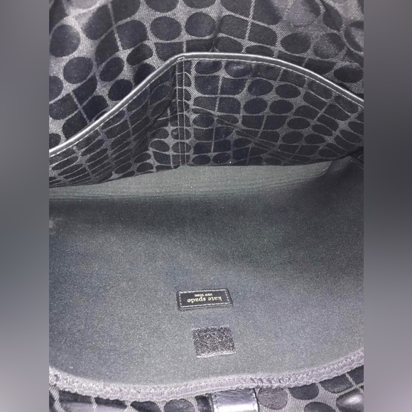 NWOT-Kate spade nylon black messenger bag - Picture 4 of 4